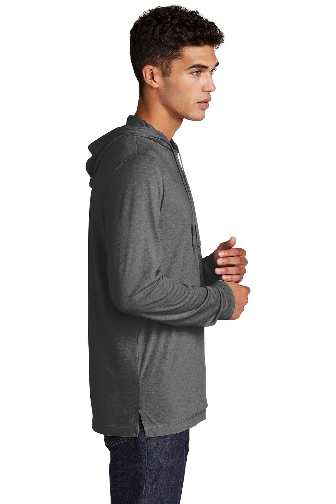 Sport-Tek  PosiCharge  Tri-Blend Wicking Long Sleeve Hoodie